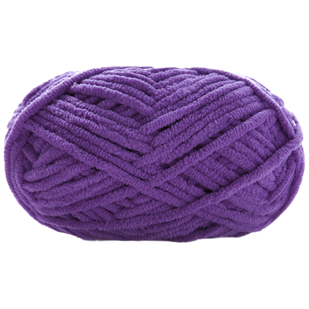 Super Bulky Chenille Velvet Yarn – Size 6 Fluffy Plush Yarn for Crocheting, Amigurumi, and Baby Blankets, 100g/3.53oz 120 yards