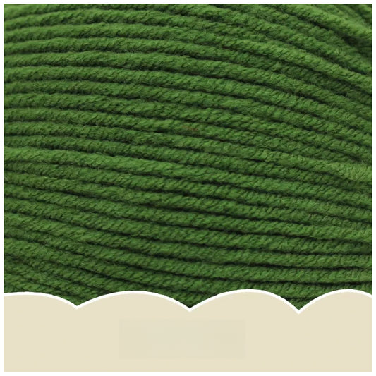 Military Green Super Soft 4-Ply 50g/1.76oz, 180yds Cotton Acrylic Blend Yarn, Sport Weight for Sweaters, Dolls, and Baby Crochet