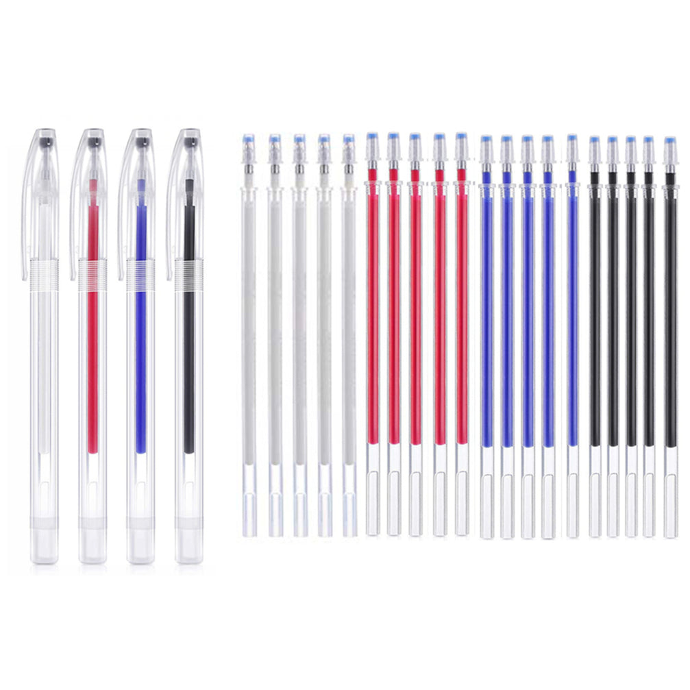 Heat Erasable Fabric Marking Pens with Refills for Sewing Quilting Dressmaking and Tailor Chalk Marking Tools
