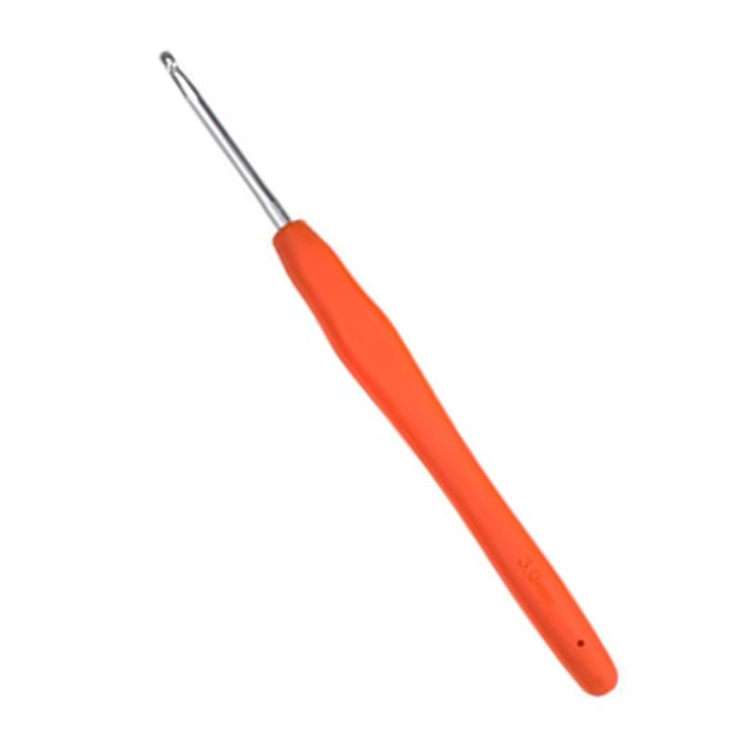 TPR Soft Handle Crochet Hooks – Ergonomic Grip with Smooth Aluminum Hook for Comfortable Crocheting