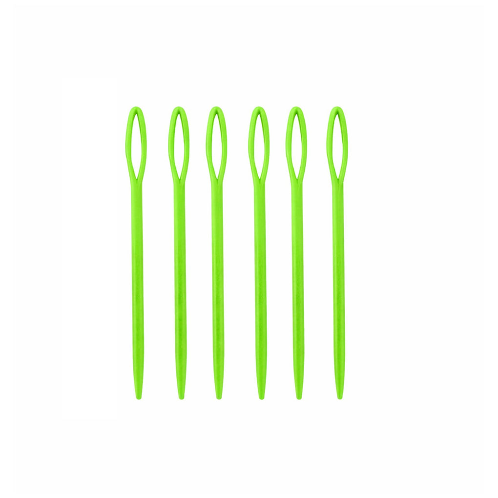 Multicolor Plastic Yarn Needles for Crocheting, Sewing, Weaving, and Needlepoint Crafts, Pack of 6