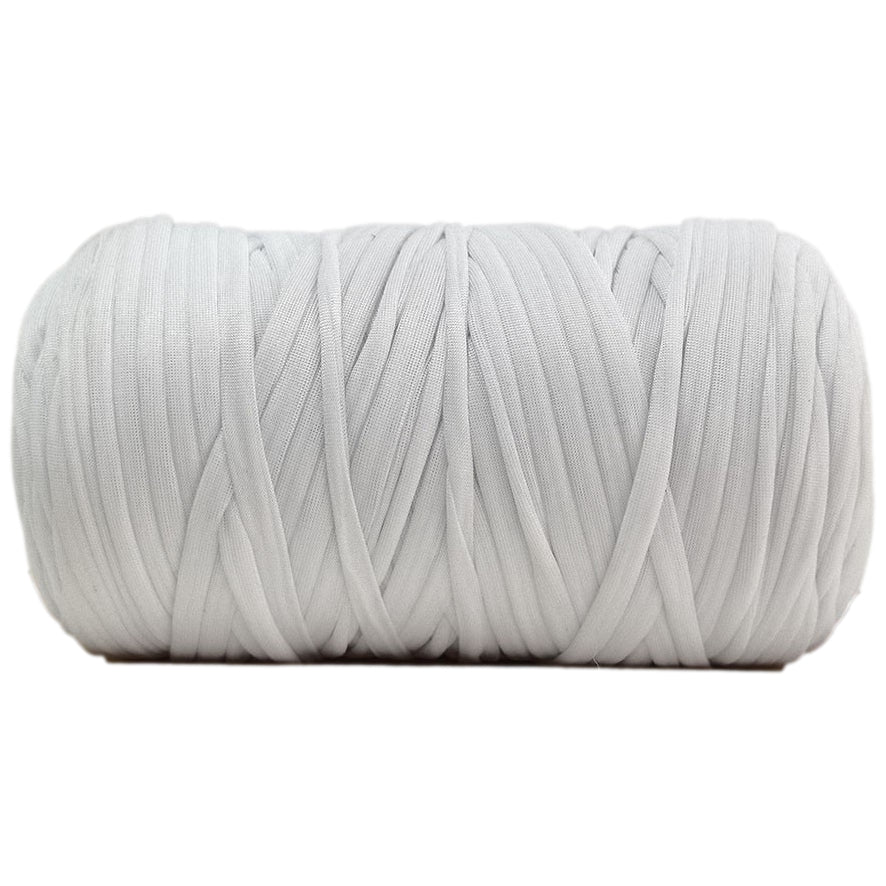 Polyester T-Shirt Yarn Thick Crochet Fabric Ribbon for Knitting Bags, Rugs, and Crafts, 400 Grams/14.11oz, 142.17 yards