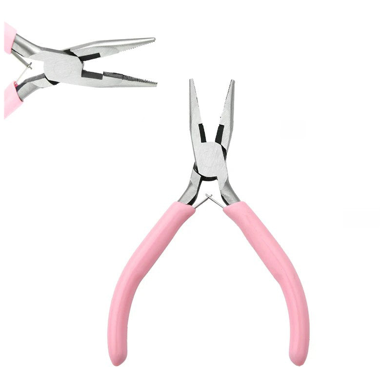 Jewelry Making Pliers and Wire Cutters Set with Round, Flat, Bent, Flush Cutting Tools