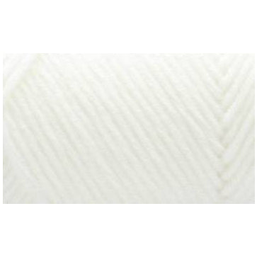 Pure White Thick Acrylic Yarn for Knitting/Crochet, #5 Weight (130 Yards)