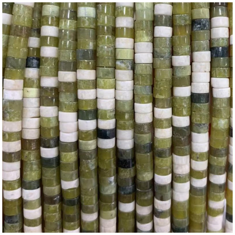 Natural Spacer Beads 4mm x 2mm Flat Round Gemstone Beads for Jewelry Making, Pack of 150