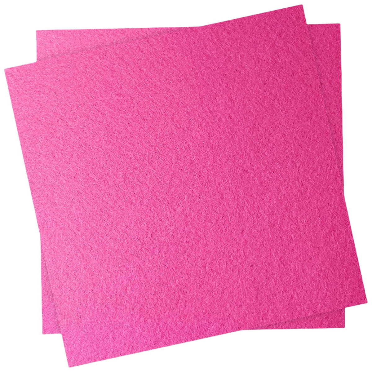 Polyester Felt Fabric Sheets, 12 x 12 Inches, 1 mm Thick for Sewing and Crafts, Pack of 2