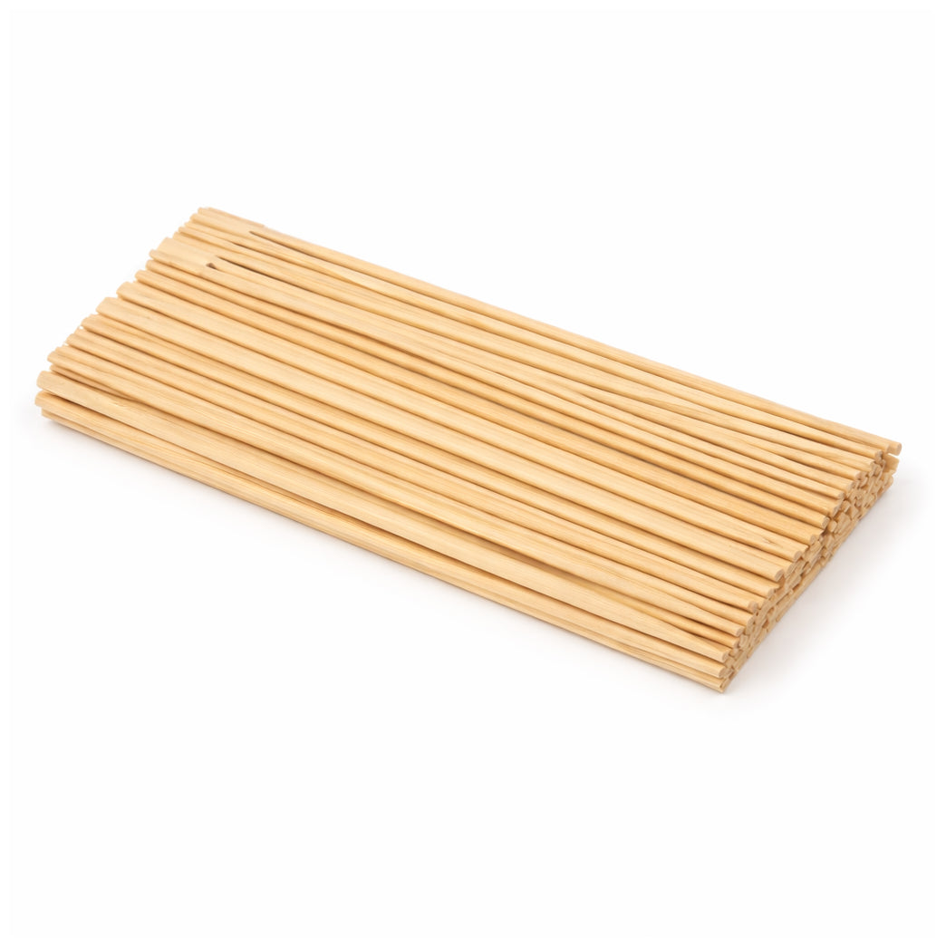 Bamboo Wooden Dowel Rods 1/4 x 12 Inch Natural Wood Sticks for Crafts DIY Projects and Cake Support Dowels