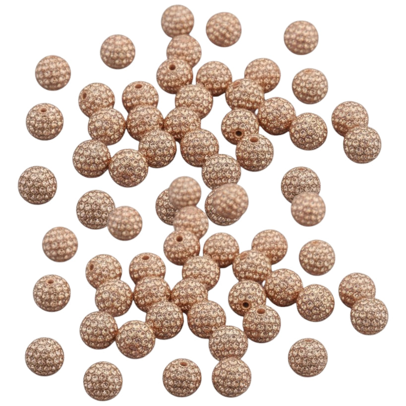 Sparkle Rhinestone Clay Beads Round Disco Spacer Beads for Jewelry Making, Bracelets, Earrings and DIY Craft Projects