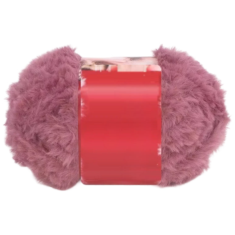Soft Chunky Fur Knit Blanket Yarn – Lightweight Faux Fur Velvet Yarn for Cozy Projects, 50Grams/1.76oz 32 Yards
