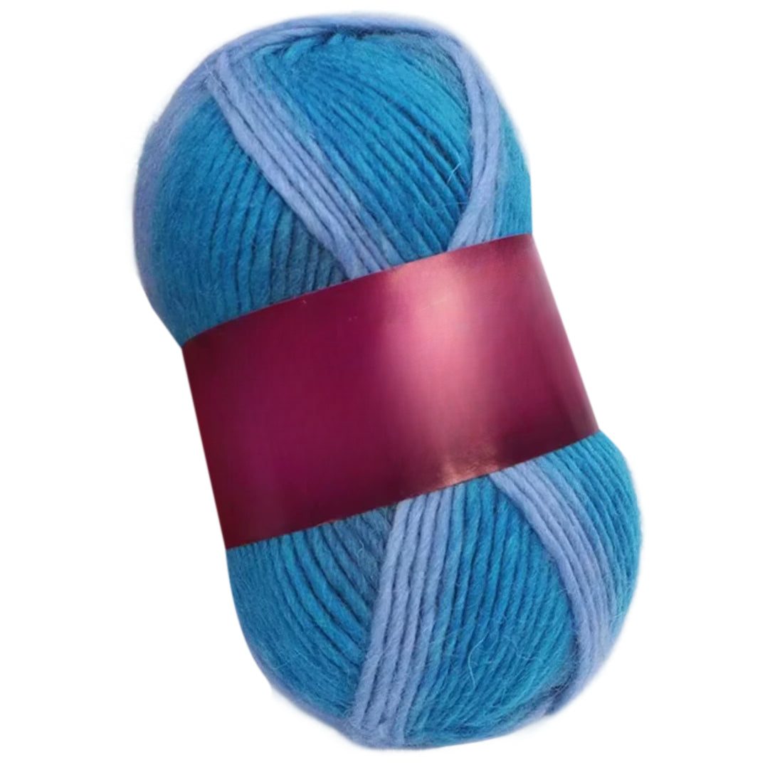 Soft Anti-Pilling Wool Yarn Blend, 30% Wool, 70% Acrylic, Aran/Worsted Weight #4, 100 Grams/3.53oz 175 Yards