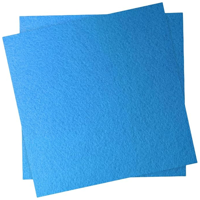 Polyester Felt Fabric Sheets, 12 x 12 Inches, 1 mm Thick for Sewing and Crafts, Pack of 2