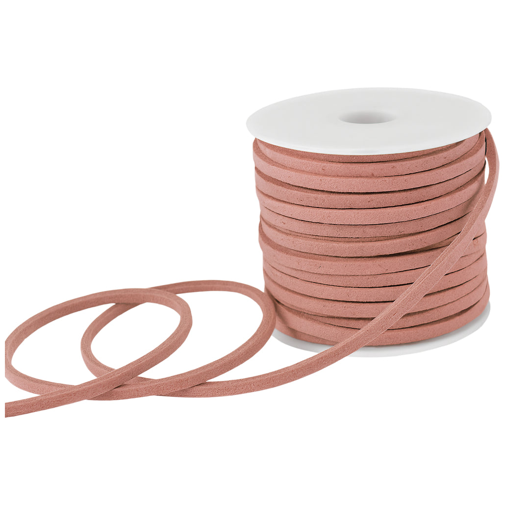 2.6mm x 5m Flat Genuine Leather Cord for Braiding, Jewelry Making, and Craft Projects