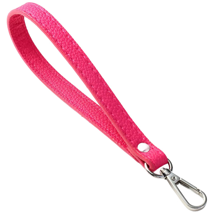 PU Leather Wristlet Strap with Metal Clasp, Replacement Hand Strap for Wallets, Purses, Clutches, and Keys