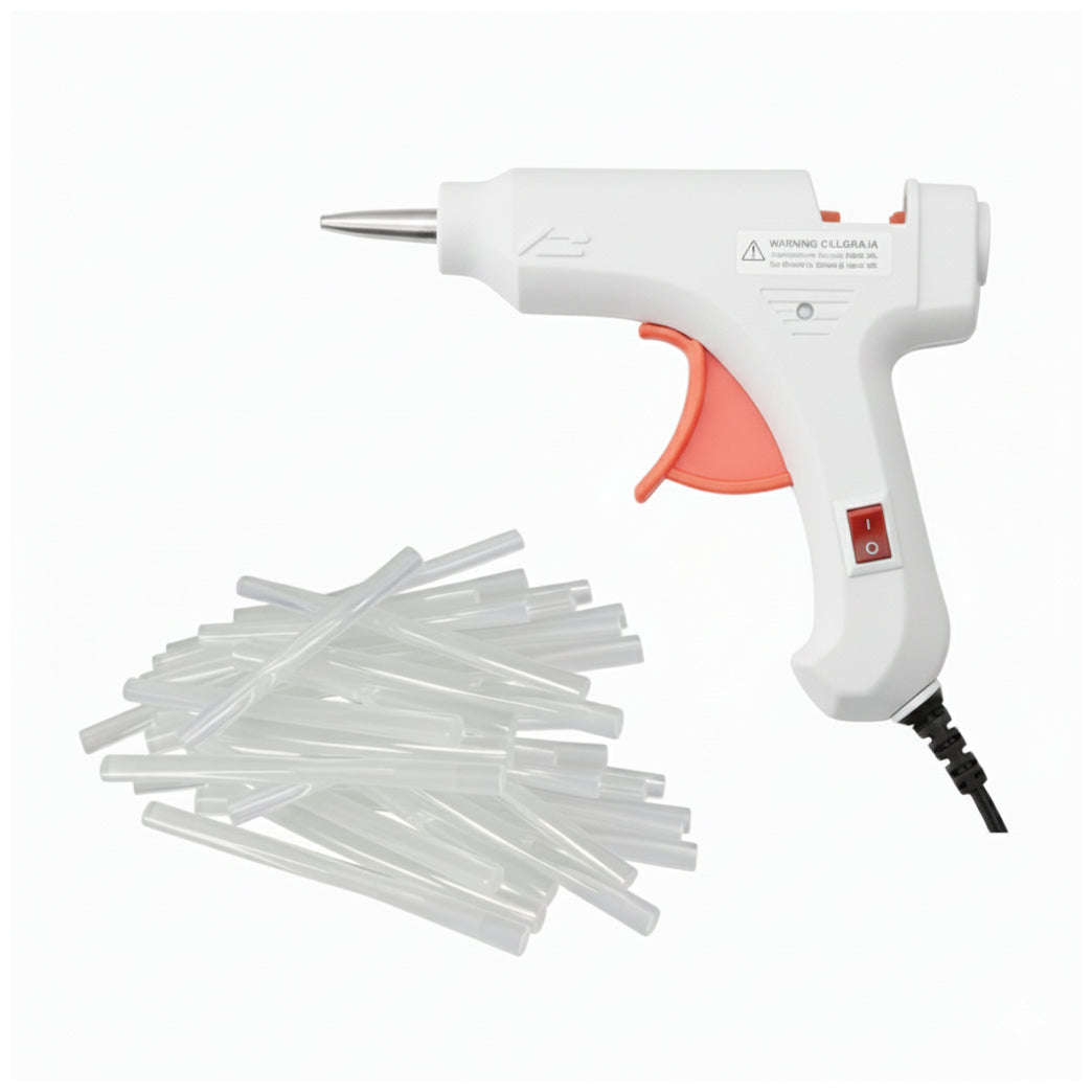 20W Mini Hot Glue Gun Kit with 30 Glue Sticks Fast Heating for Crafts and Repairs