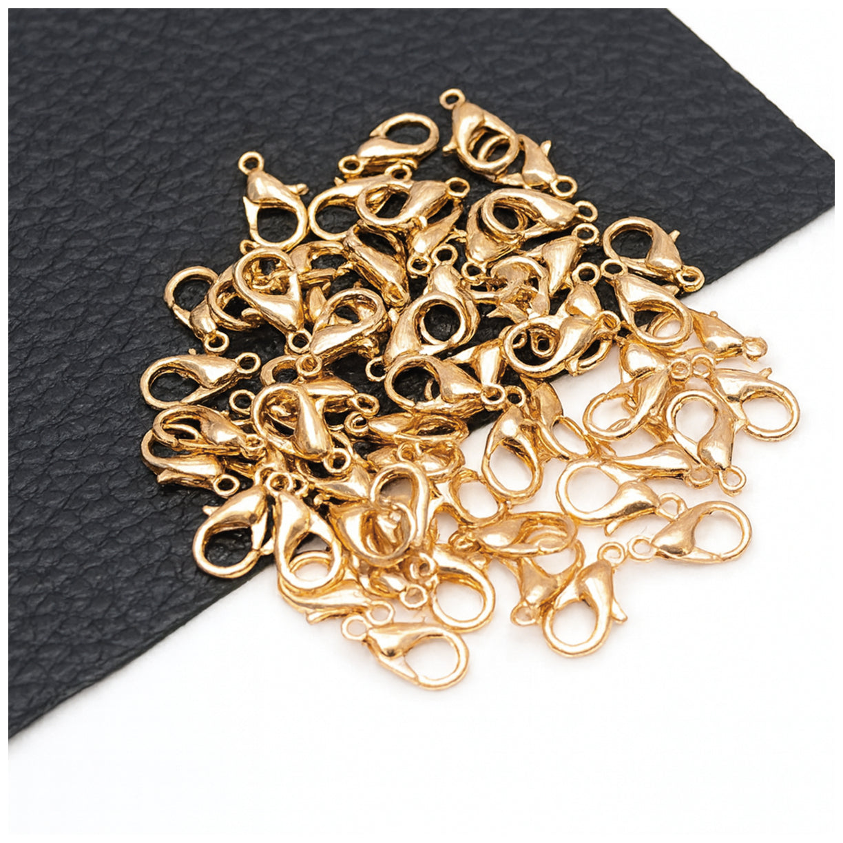 Small Metal Lobster Clasps 12x6mm for Necklace and Bracelet Jewelry Making, Pack of 100