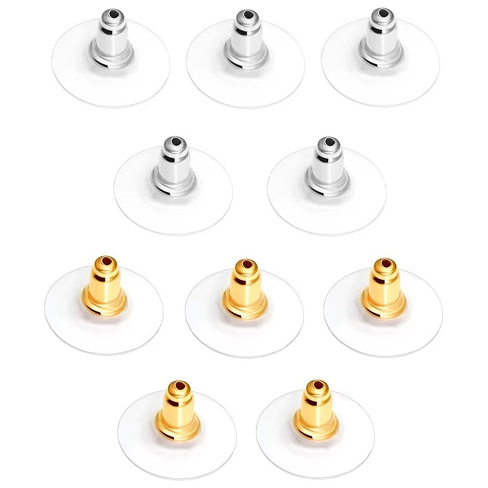 Clear Silicone Earring Backs Hypoallergenic Soft Rubber Stud Earring Safety Stoppers