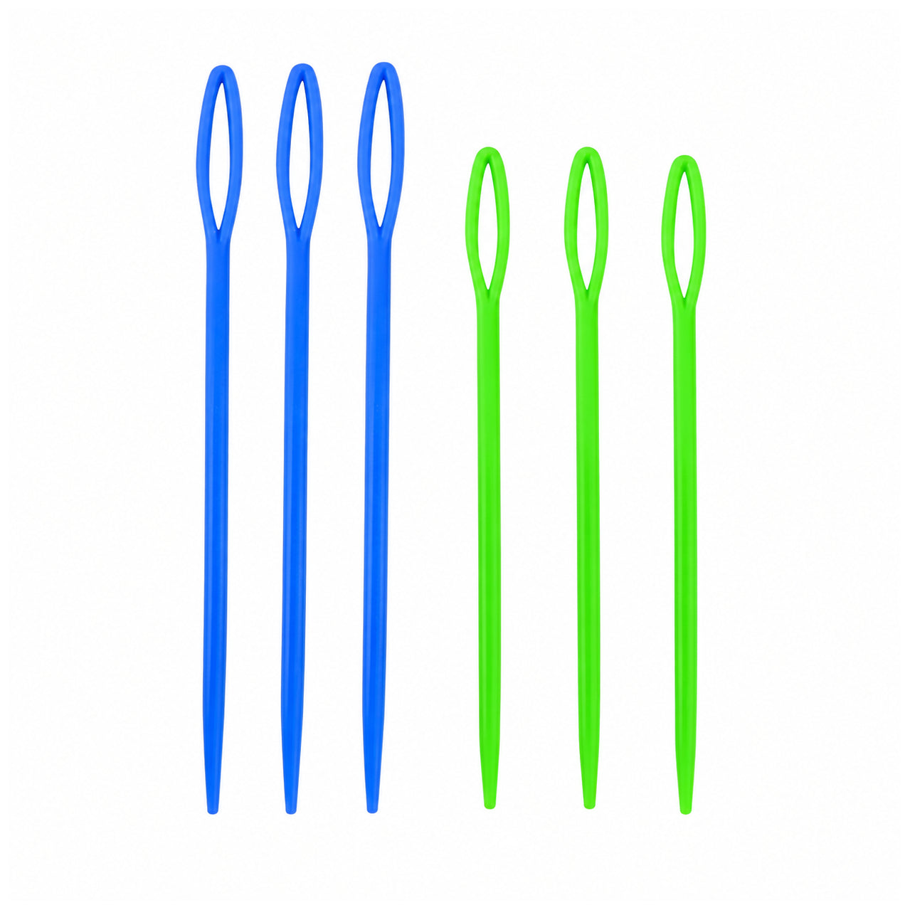 Multicolor Plastic Yarn Needles for Crocheting, Sewing, Weaving, and Needlepoint Crafts, Pack of 6