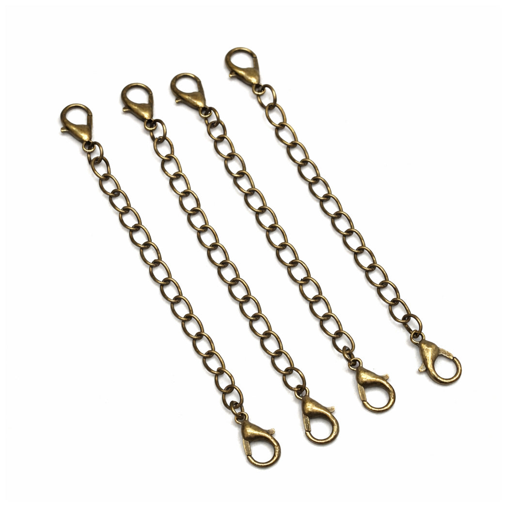 Necklace Extenders Chains with Lobster Clasps for Necklaces Bracelets Anklets Jewelry Making