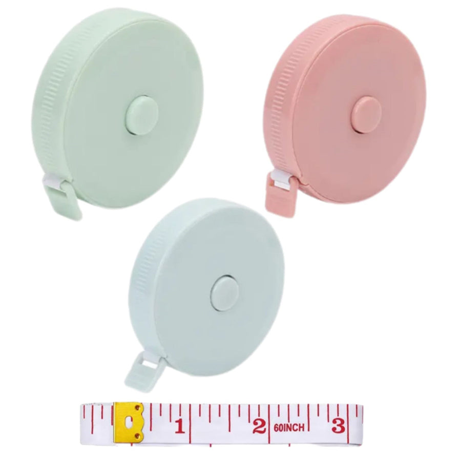 Mini Retractable Tape Measure Set With Soft Fabric Ruler 150cm Pocket Size Sewing Measuring Tapes