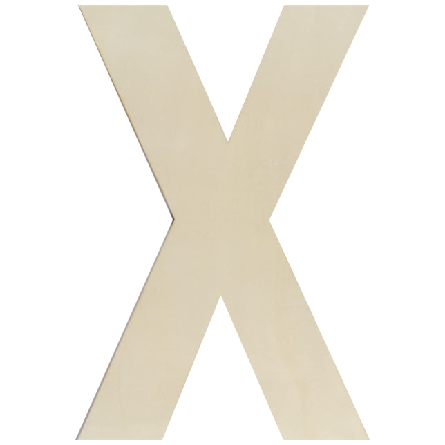 Unfinished Wooden Letter Style Surface for DIY Arts Crafts Home Decor Projects