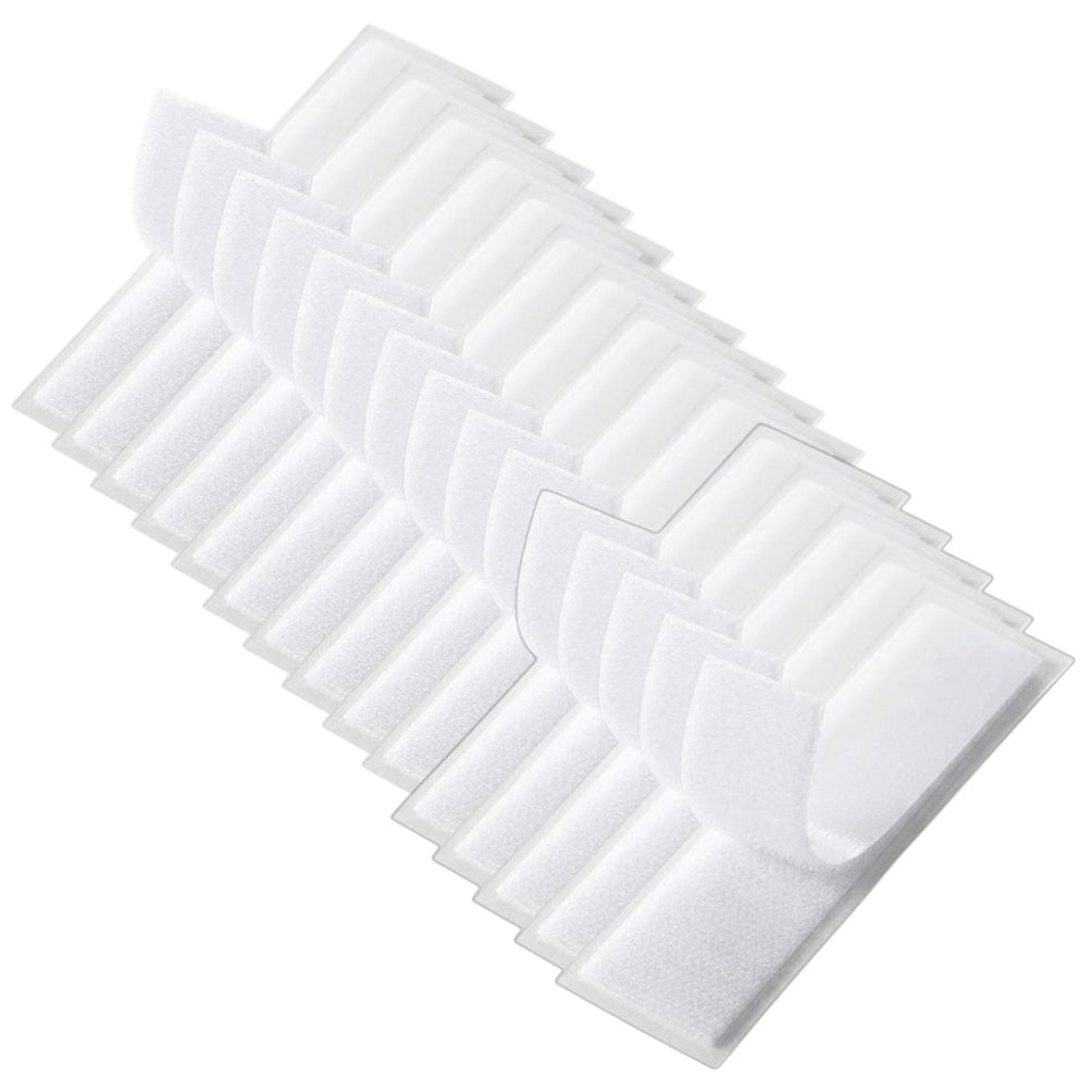 Strips with Adhesive for Fabric, No Sew Stick On for Fabric, Sticky Back for Clothes, Curtains - Heavy Duty Double Sided Hook and Loop Hem Tape Fasteners, No Sewing No Iron