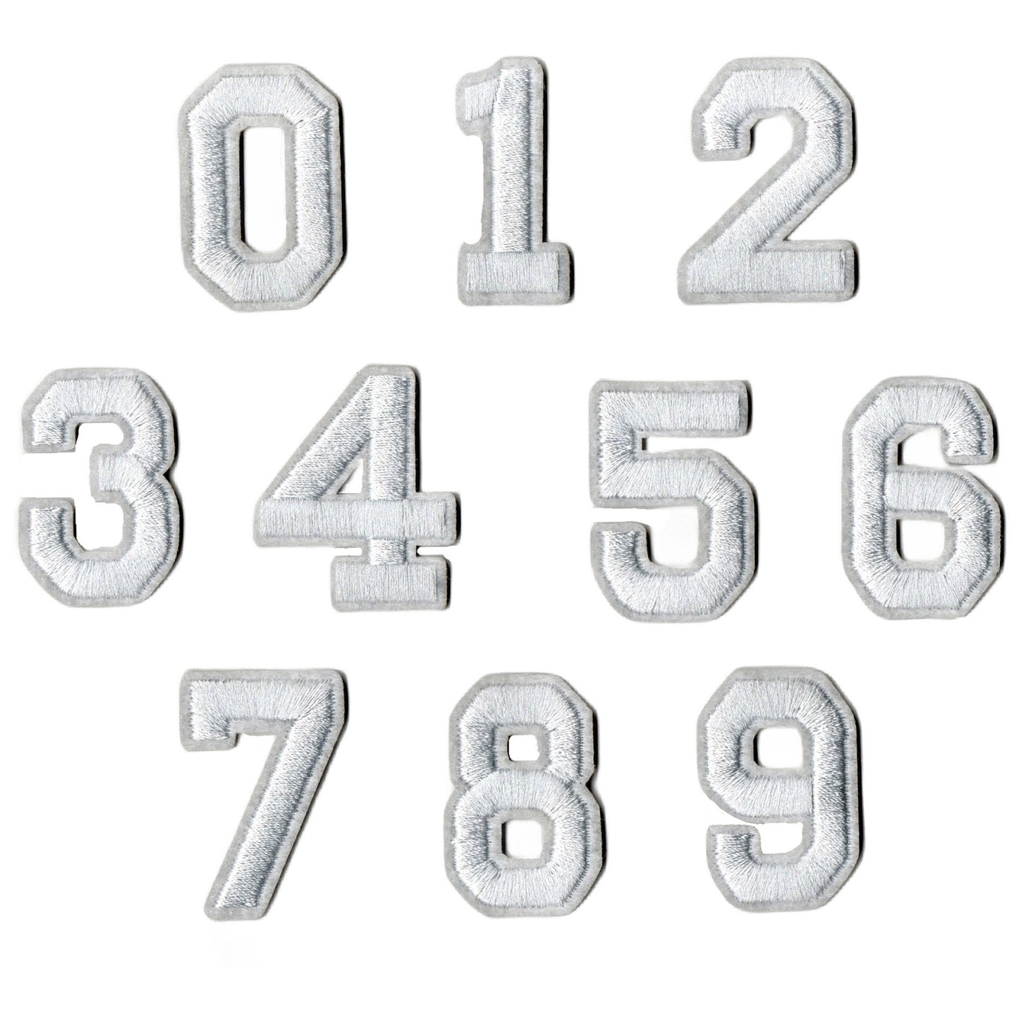 Iron-On Alphabet and Number Embroidered Patches for Clothing, Hats, Jeans, DIY Crafts and Sewing Repairs