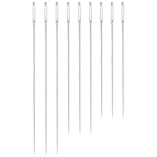 Extra Long Big Eye Darning Needles 4.9 5.9 6.9 Inch for Quilting Repair Crafts, Pack of 9