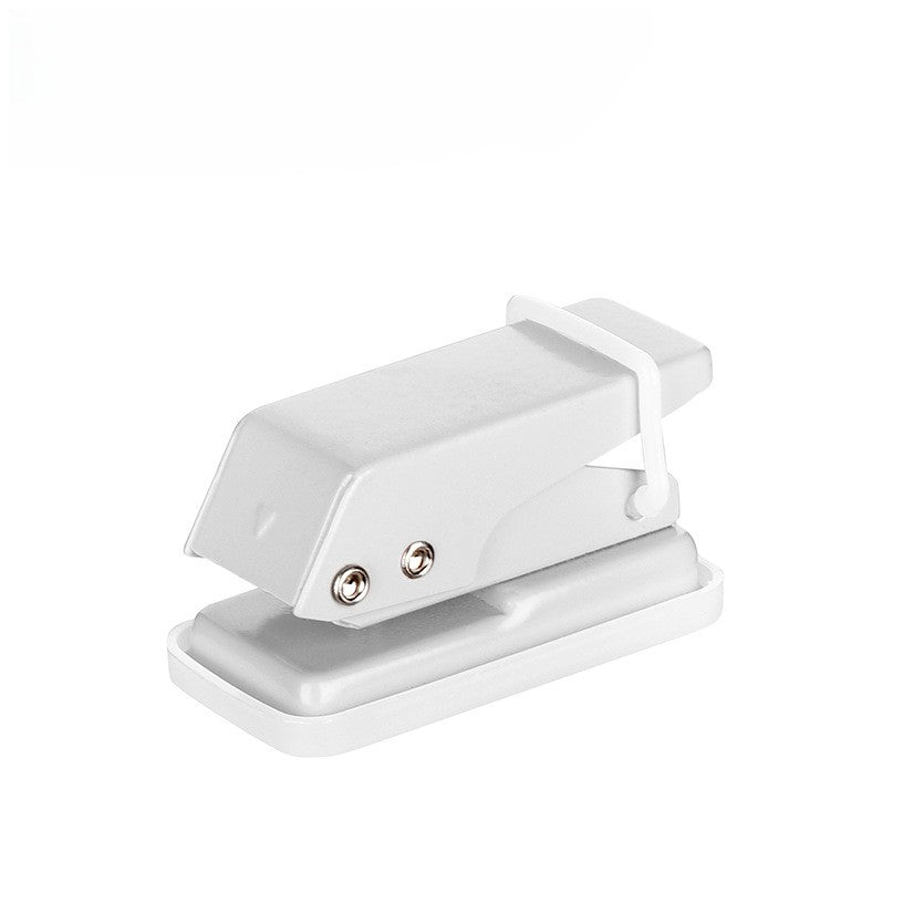 6mm Single Hole Paper Punch Reduced Effort Handheld Puncher with Lock for Office Crafts Ticketing and DIY Projects