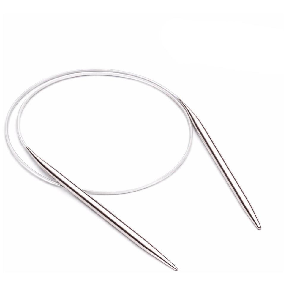 16 Inch Metal Circular Knitting Needles Set for Hats Sleeves Scarves Baby Sweaters and Small Knitting Projects