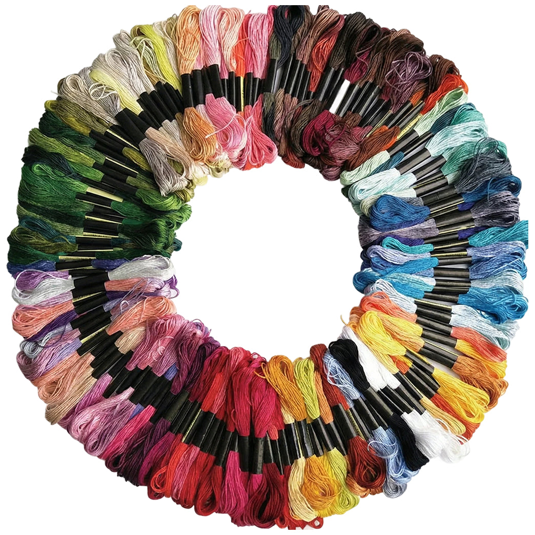 Embroidery Floss and Cross Stitch Thread for Bracelets, Ornaments, Dolls, and Handmade Crafts