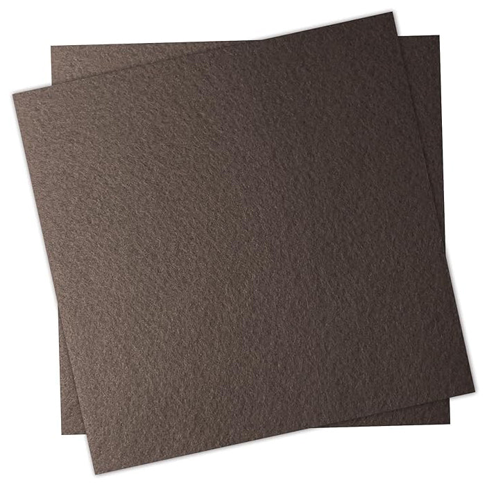 Polyester Felt Fabric Sheets, 12 x 12 Inches, 1 mm Thick for Sewing and Crafts, Pack of 2
