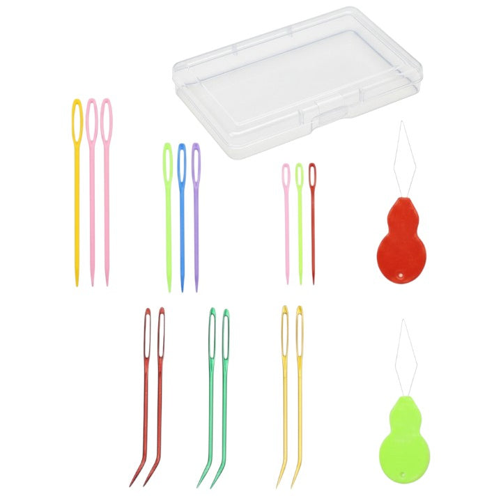 Assorted Yarn Needles Set Large Eye Blunt Tapestry and Darning Needles with Storage Box