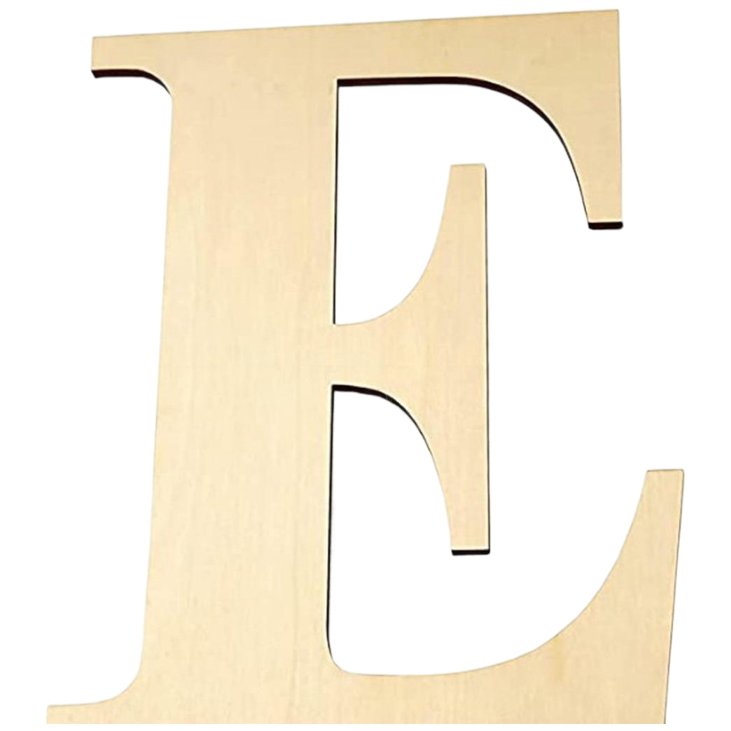 17 Inch Large Unfinished Wooden Letters and Numbers for Crafts and Home Event Decorations