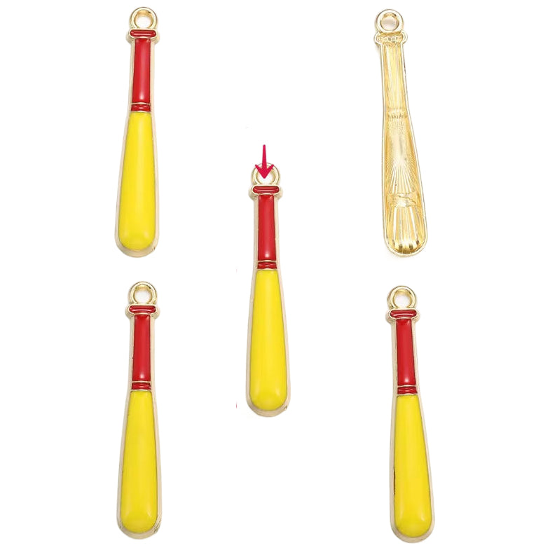 Alloy Sports Charms with Rhinestones for Jewelry Making, Bracelets, Necklaces, and DIY Crafts, Pack of 20