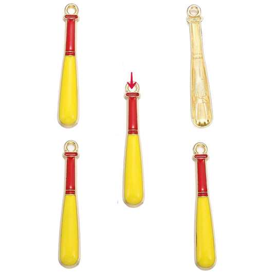 Alloy Sports Charms with Rhinestones for Jewelry Making, Bracelets, Necklaces, and DIY Crafts, Pack of 20