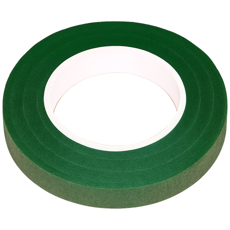 Green Floral Tape 12mm x 30 Yards for Flower Wrapping, Bouquets, Stems, and Craft Projects