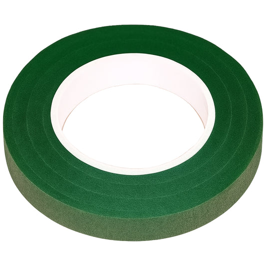 Green Floral Tape 12mm x 30 Yards for Flower Wrapping, Bouquets, Stems, and Craft Projects