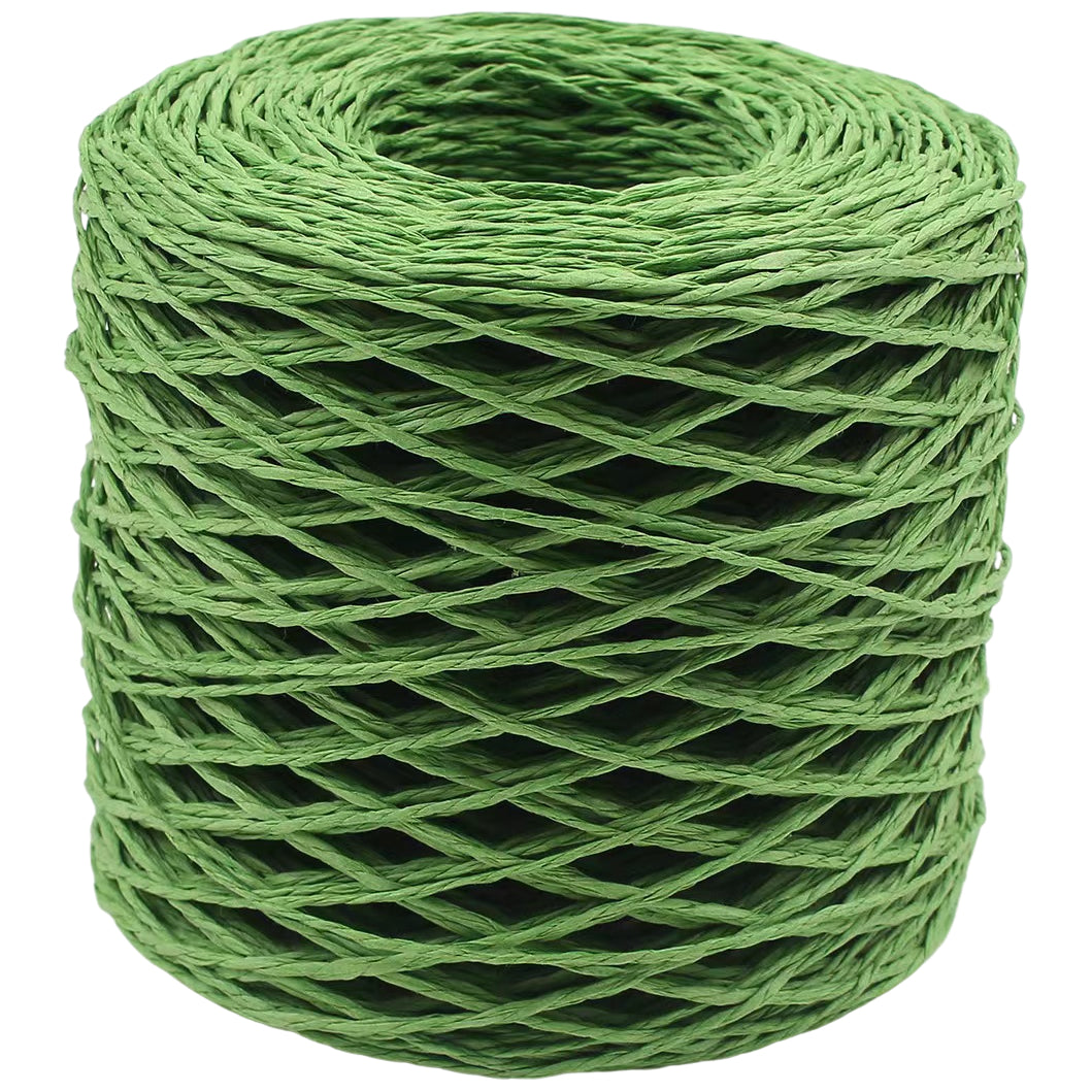 Colorful Double Strand Raffia Paper Rope 200m for DIY Hats, Bags & Crafts, 110 Grams/3.88oz 218.72 yards