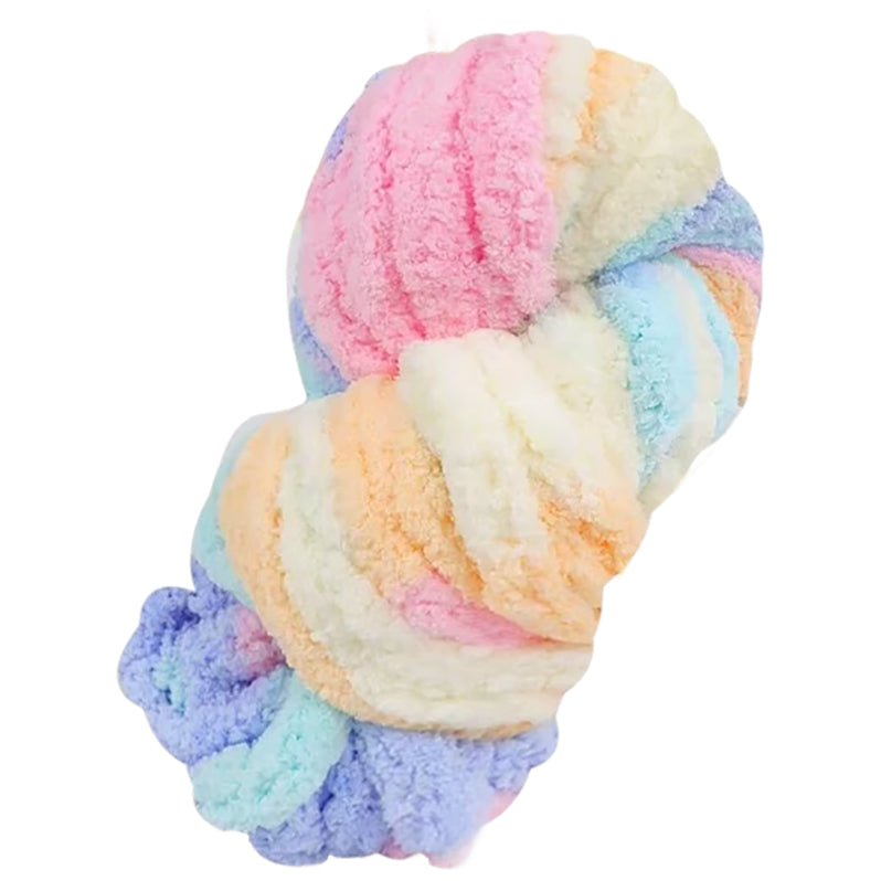 Super Chunky Chenille Yarn Soft Thick Fluffy Polyester for Arm Knitting Blankets and Home Decor, 20mm Thick 250 Grams/8.82oz 27.34 yards