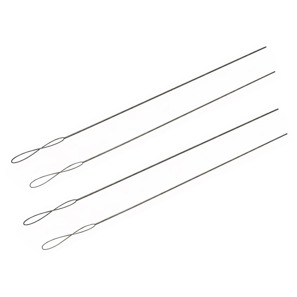 Collapsible Eye Beading Needles with Large Flexible Eye for Easy Threading, Pack of 4