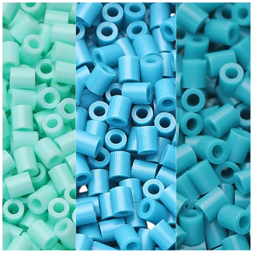 2.6mm Fuse Bead Set 3 Color Pack for Pegboards and Perler Crafts, Pack of 1000
