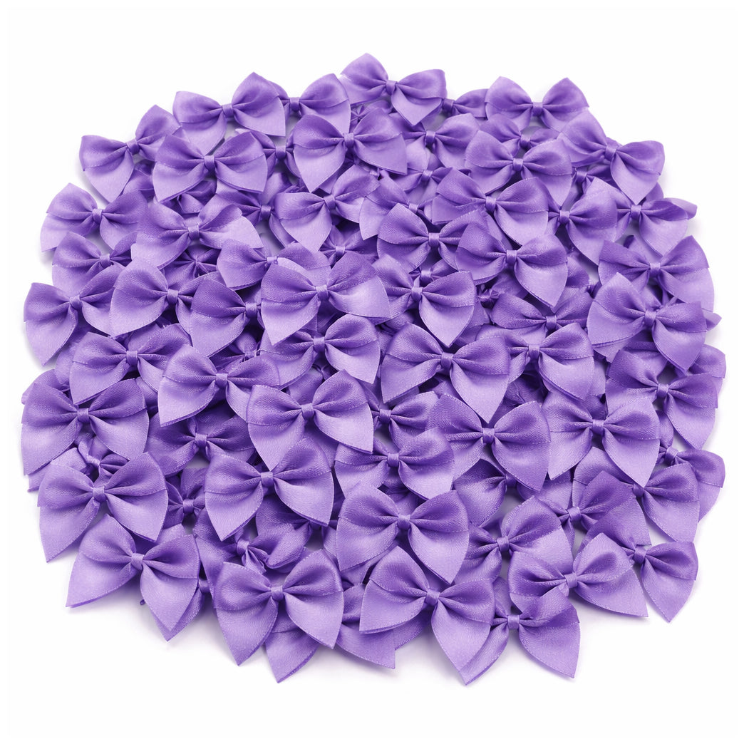 1 Inch Mini Satin Ribbon Bows for DIY Crafts Wedding Decor and Gift Box Decoration