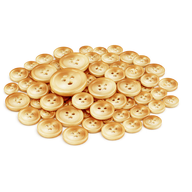 Mixed Sewing Buttons 4 Hole Resin Buttons 15mm 20mm 25mm for Clothing and Crafts, Pack of 110