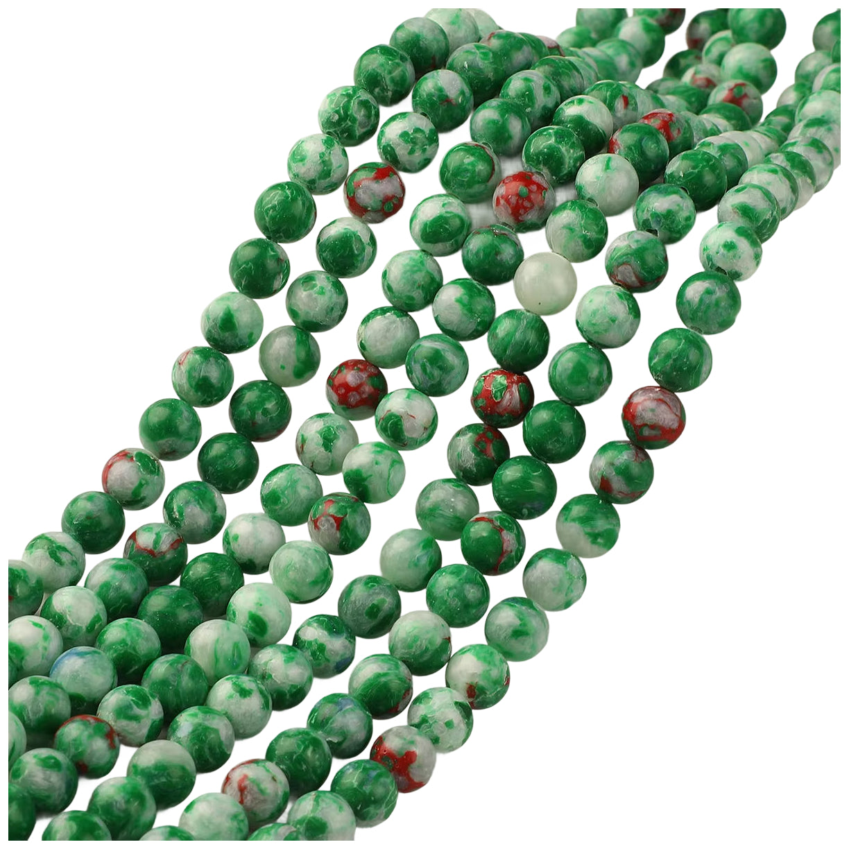 Natural Agate Round Gemstone Beads Polished Stone Loose Beads for Jewelry Making 15 Inch Strand