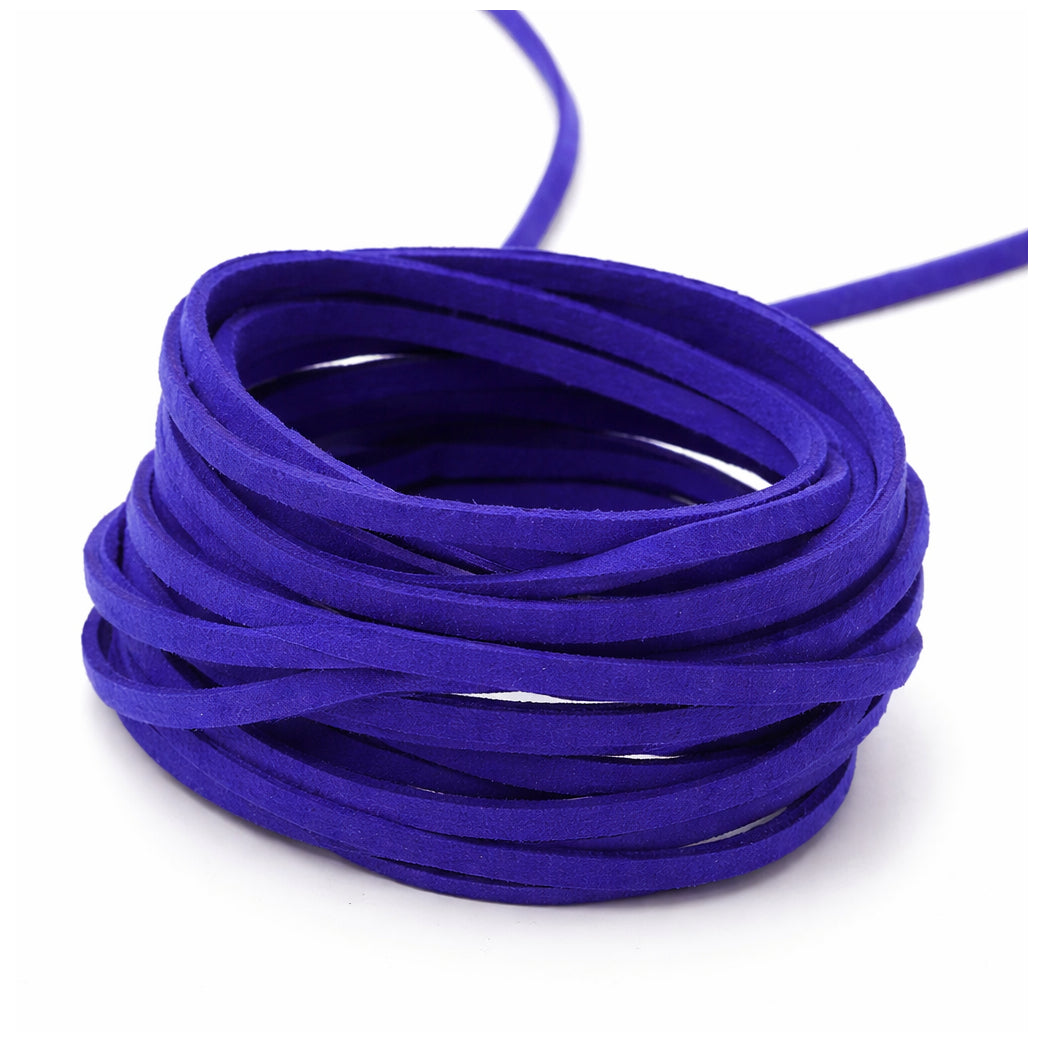 3mm Flat Genuine Leather Cord Brown 5.5 Yards Natural Leather Lacing for Jewelry, Bracelets, Necklaces and Crafts