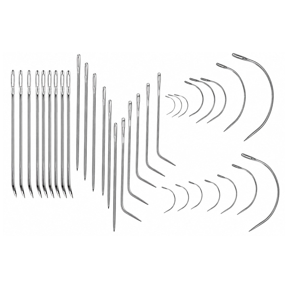 Heavy Duty Hand Sewing Needles Kit for Leather, Upholstery, Carpet, Canvas, and Home Repair Crafts