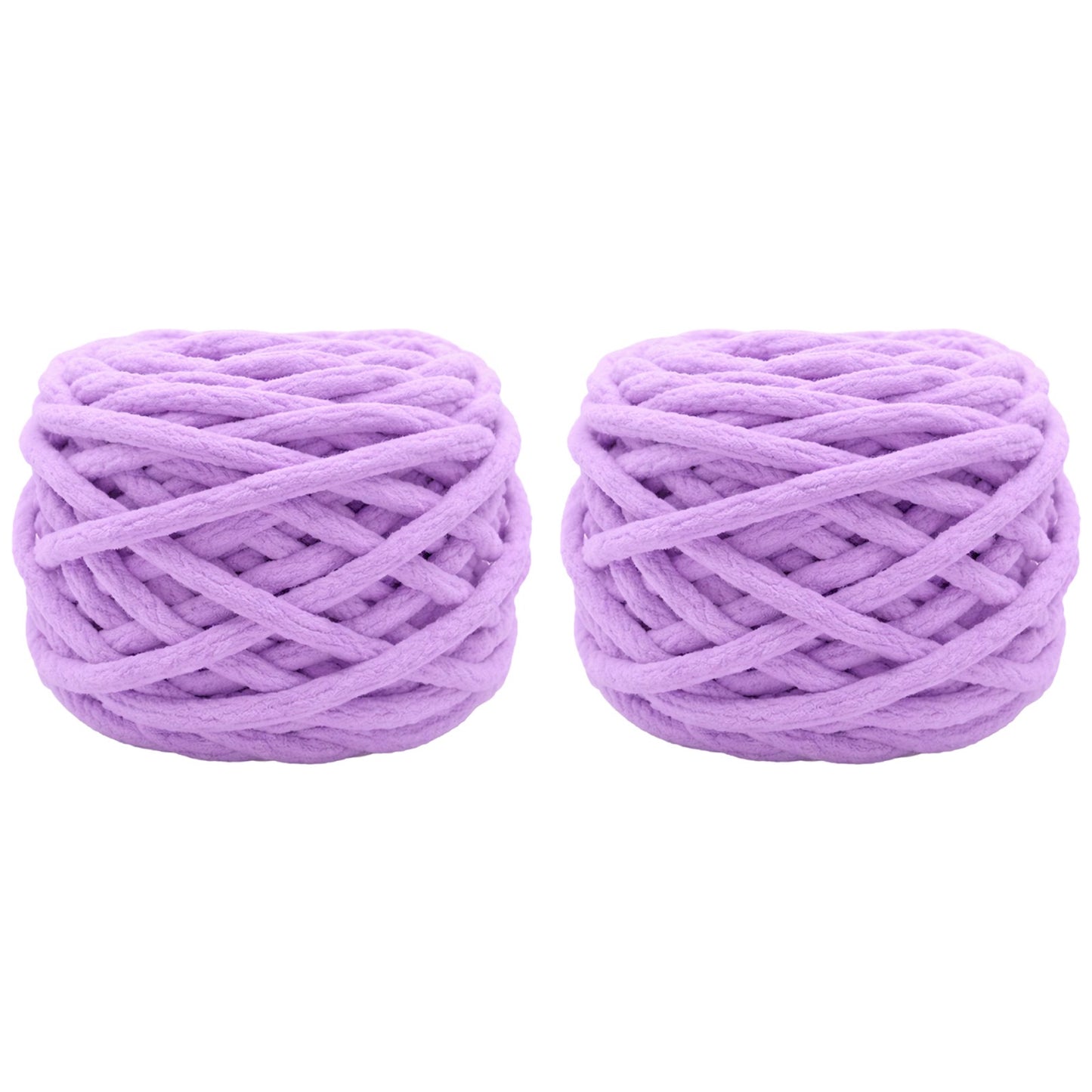 Soft Chenille Yarn for Crocheting Knitting Plush Crafts Blankets Scarves Hats and DIY Projects 100 Grams/3.52oz 54.68 yards, Pack of 2