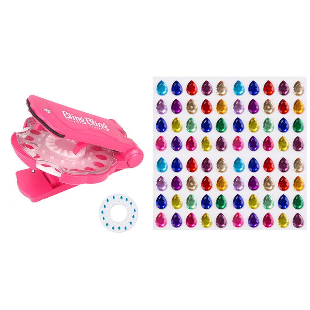 Colorful Hair Rhinestone Styling Kit for Festivals Parties School Events and DIY Hair Decoration Projects