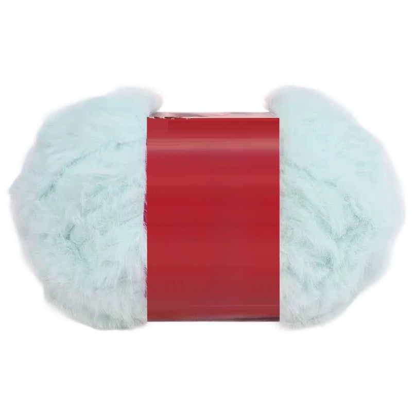 Soft Chunky Fur Knit Blanket Yarn – Lightweight Faux Fur Velvet Yarn for Cozy Projects, 50Grams/1.76oz 32 Yards