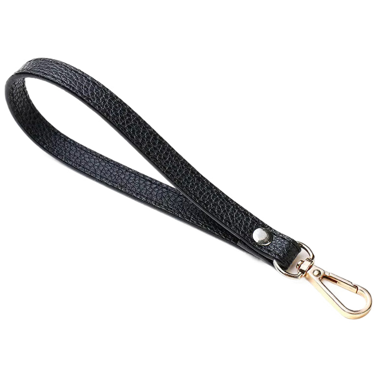 PU Leather Wristlet Strap with Metal Clasp, Replacement Hand Strap for Wallets, Purses, Clutches, and Keys
